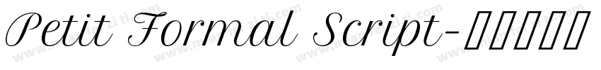 Petit Formal Script字体转换